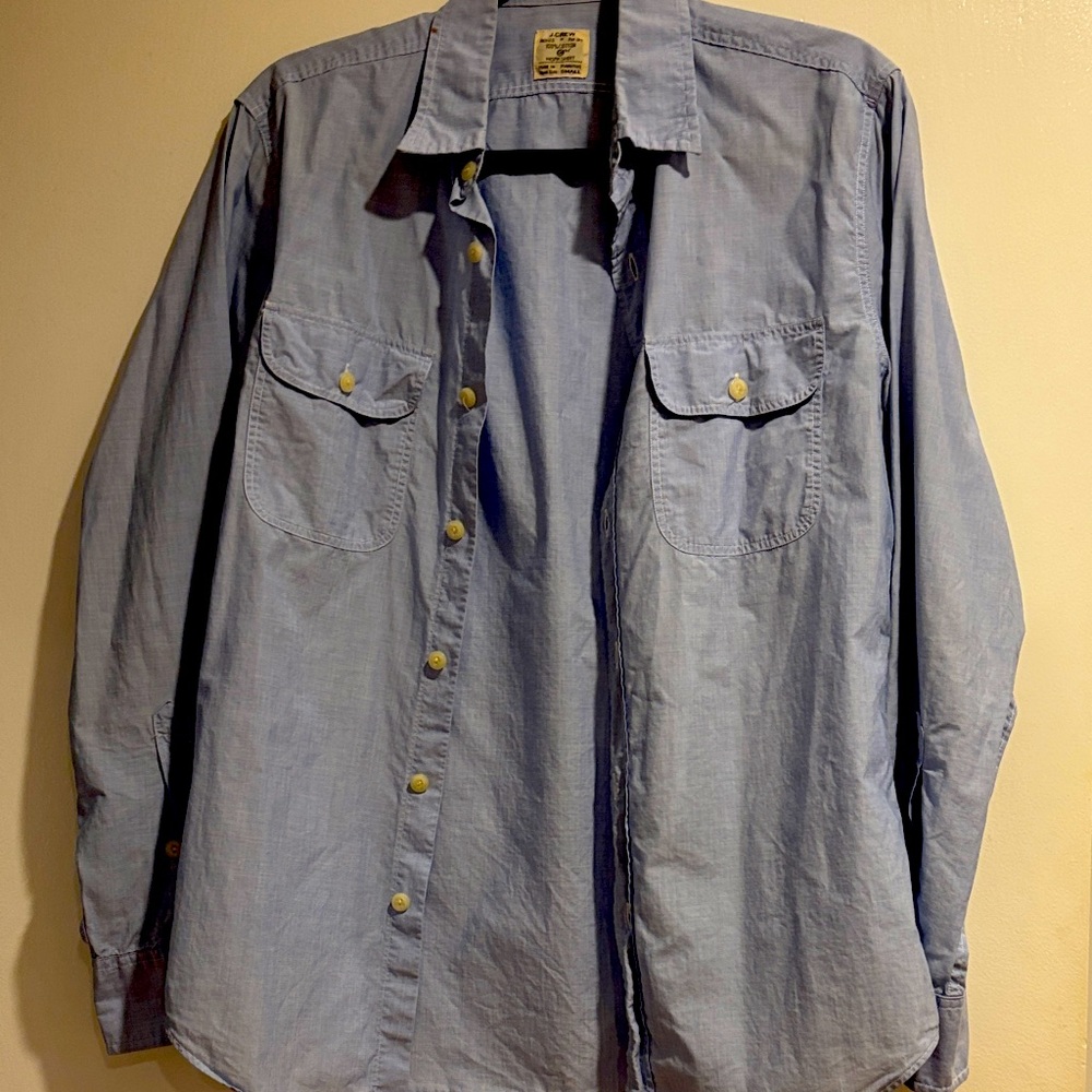 J. Crew Light Blue Casual Button Down Shirt